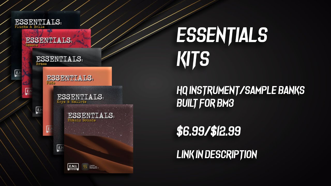 Beatmaker 3 Instrument Bank Presets [ESSENTIALS KIT] - DEMO