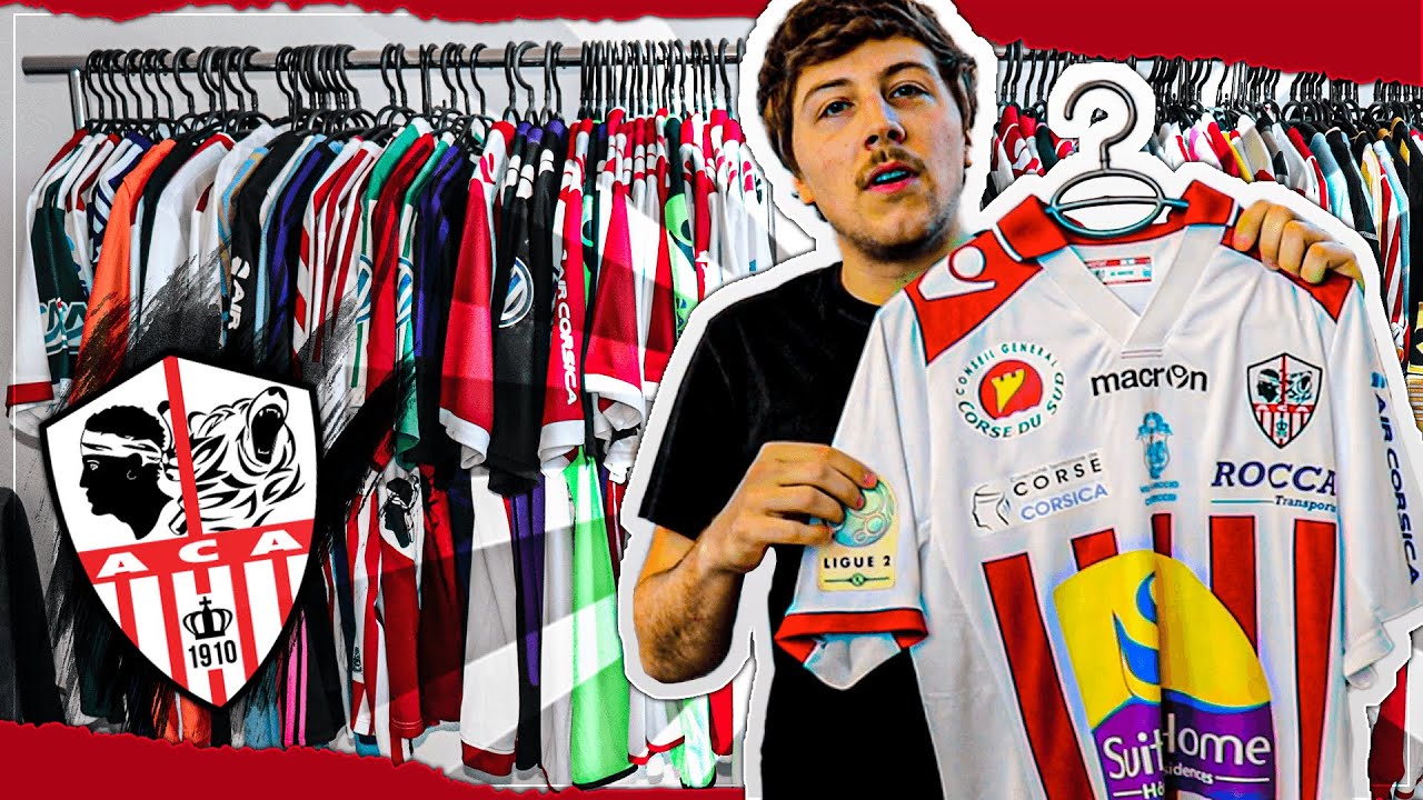 MA COLLECTION DE 115 MAILLOTS DE L'AC AJACCIO