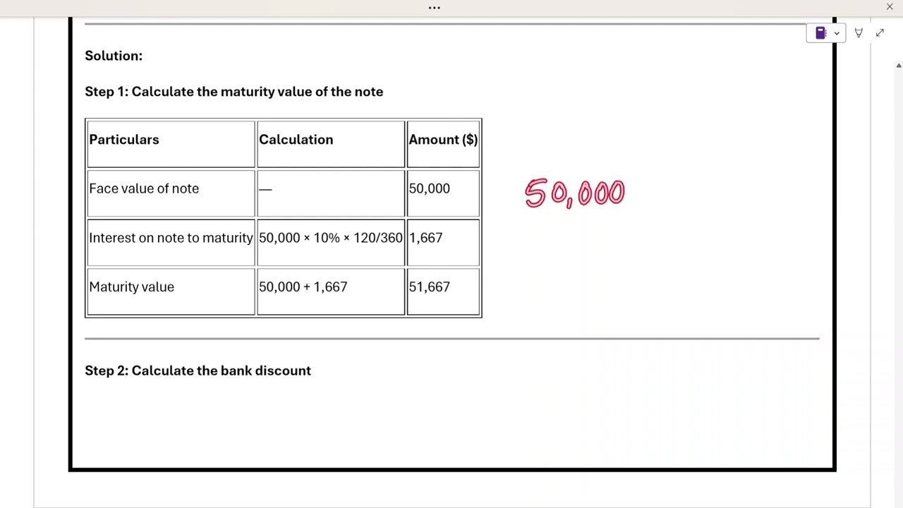 27. Discounting of Notes receivable  Additional illustration | Accounts Receivable | CPA FAR Course