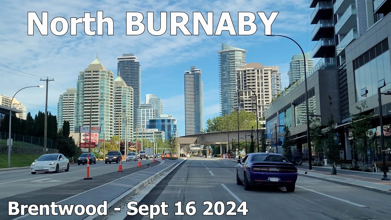 North BURNABY BC | Brentwood & Willingdon Heights | City Drive 4k60fps 20240916