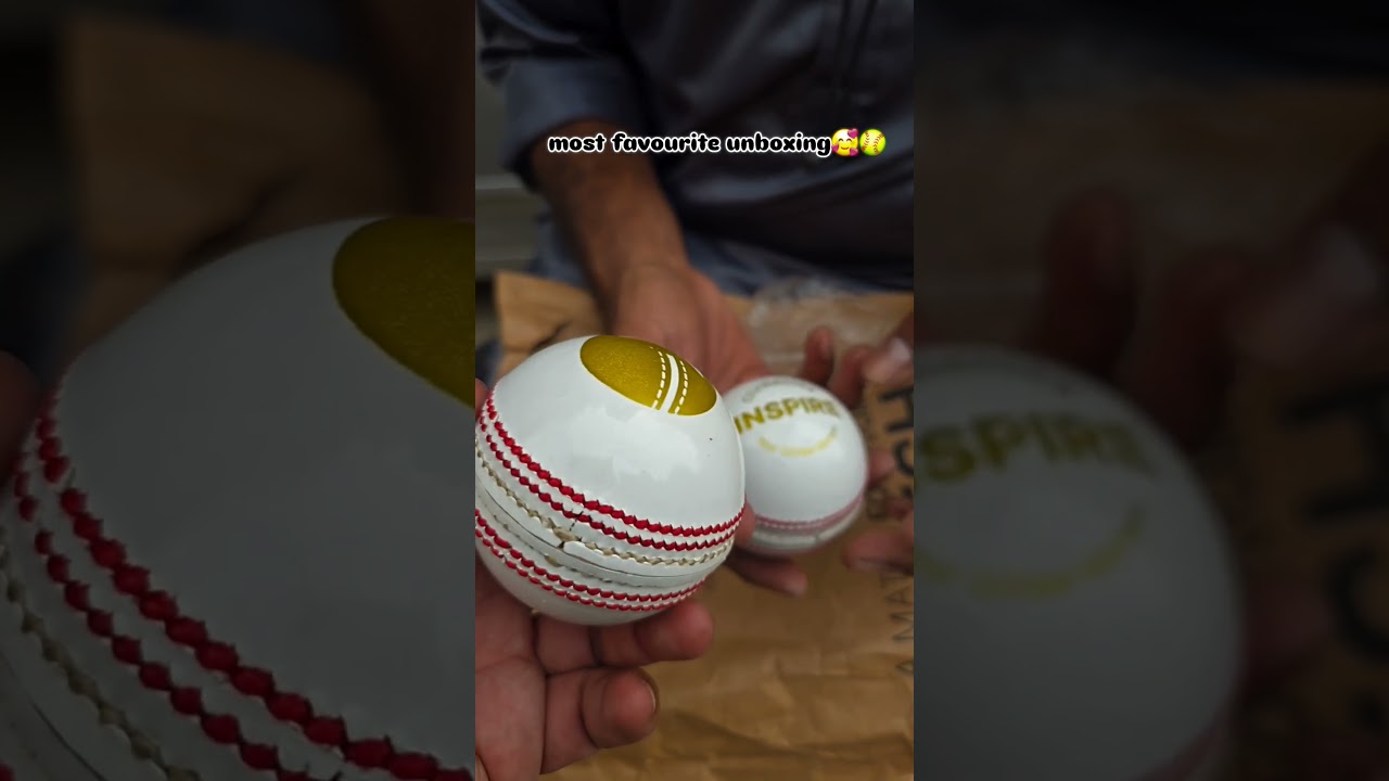 "Most Satisfying Cricket Leather Ball Unboxing 🏏 | Swing Test & Review"