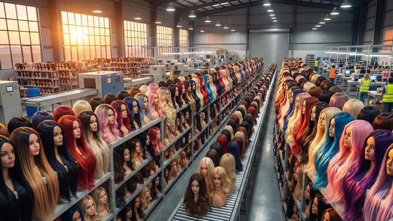 Inside a Modern Human Hair Processing Factory:From Raw Hair to Luxury Wigs & Extensions