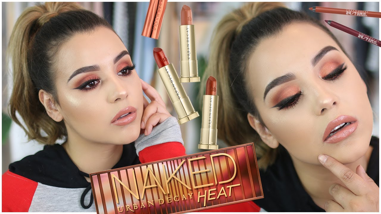 NEW URBAN DECAY NAKED HEAT PALETTE + COLLECTION! | FULL FACE FIRST IMPRESSIONS!