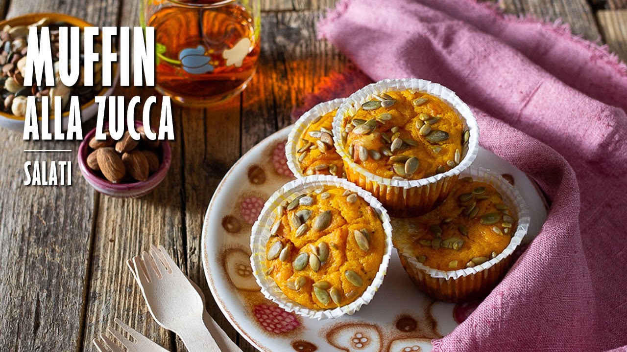 MUFFIN ALLA ZUCCA SALATI fatti in casa | Marianna Pascarella