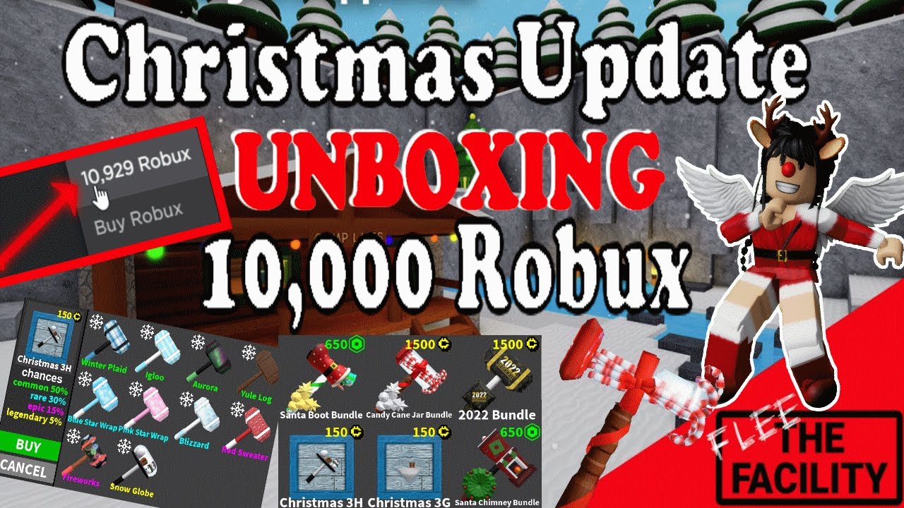 Unboxing R$10,000 for the FTF Christmas Update 2021 (Roblox Flee the Facility)