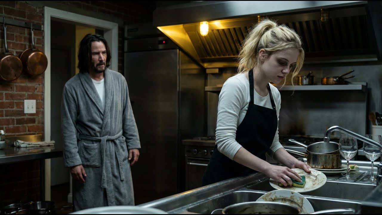 Keanu Reeves Finds His Maid’s Daughter Working at 3AM — Then Learns Why She Quit School