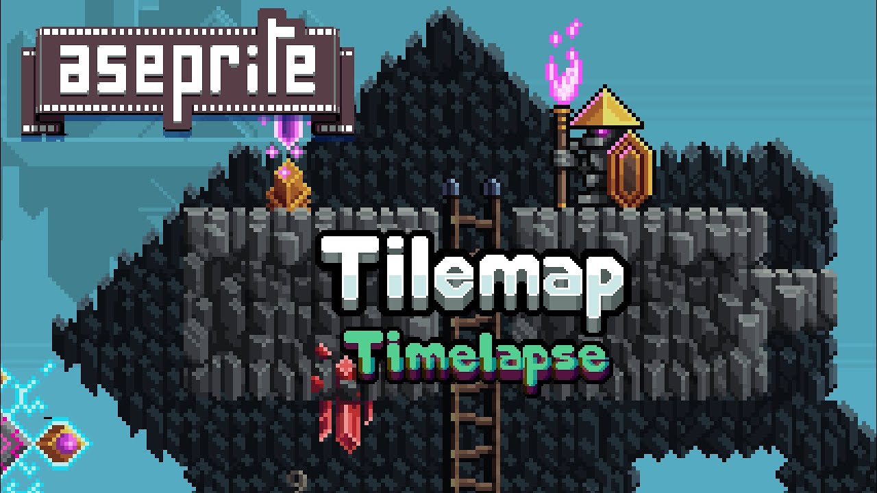 Aseprite Tilemap Experiment - Pixel Art Timelapse