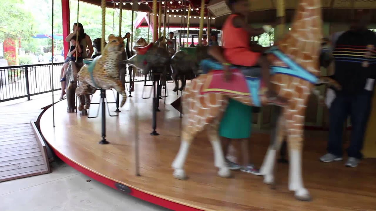 Jenny and Chloe on a Carousel