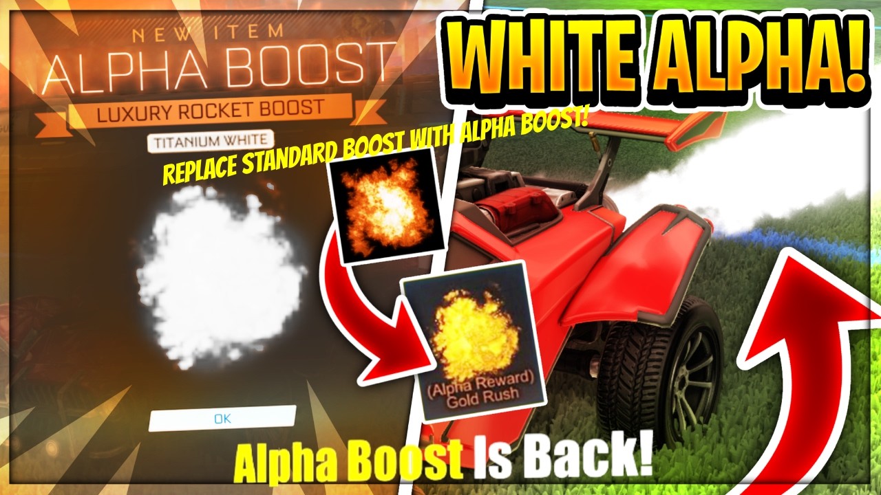 HOW TO GET *CUSTOM PAINTED GOLD RUSH ALPHA BOOST* IN ROCKET LEAGUE AFTER EAC UPDATE!