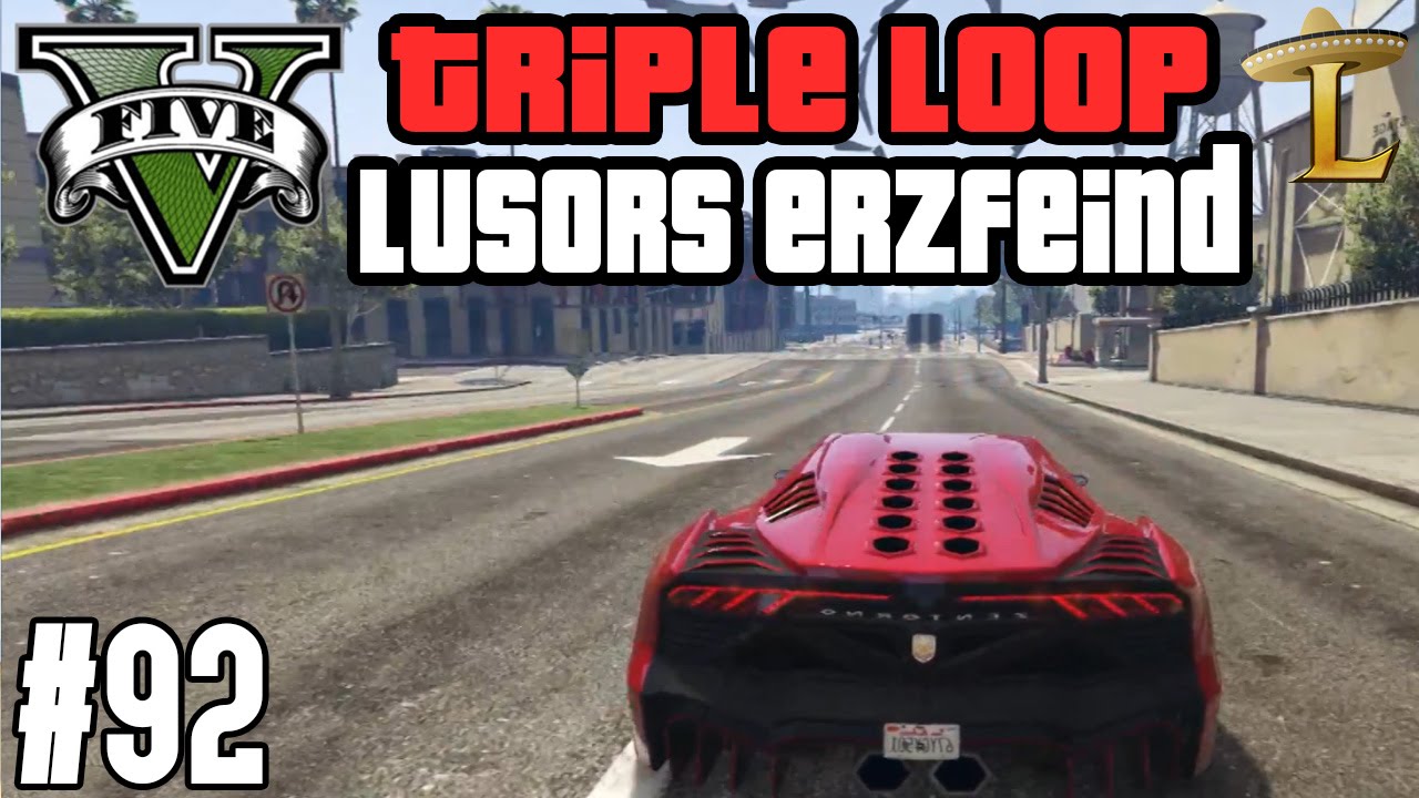 TRIPLE LOOP DEMÜTIGT LUSORS & EPISCHES DEATHMATCH ! (+DOWNLOAD) | GTA V - CUSTOM MAP RENNEN