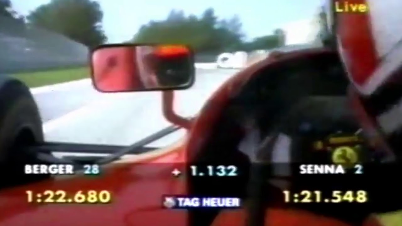 F1 1994 - San Marino GP Qualifying - G. Berger & N. Larini 0.5 Laps
