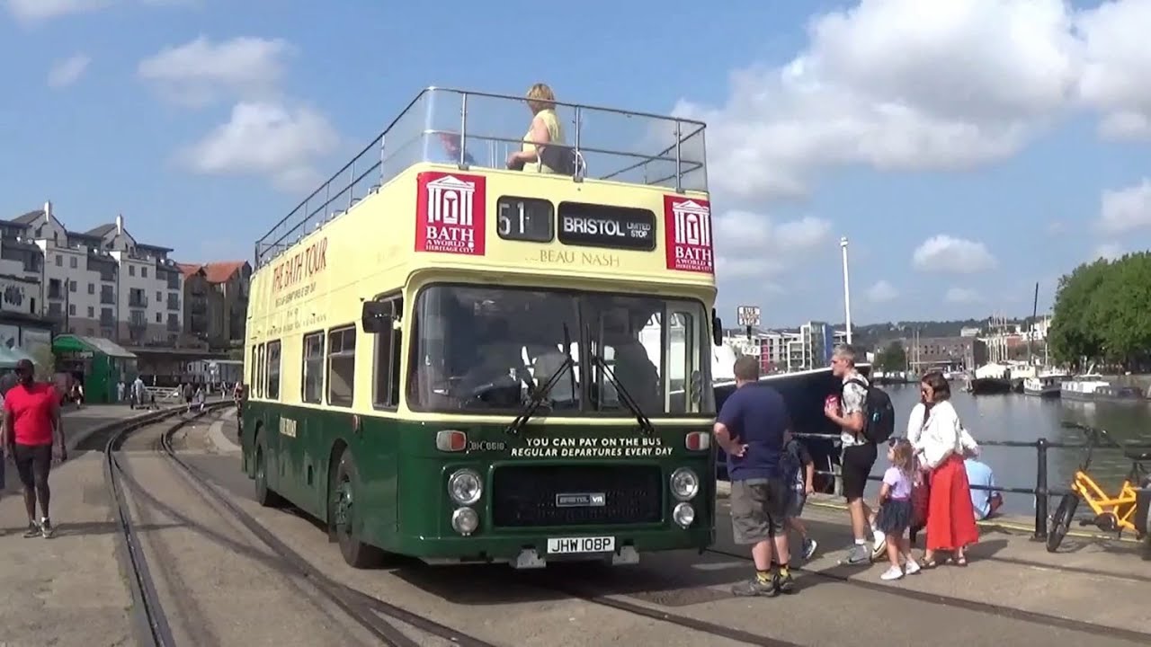 ONBOARD Bristol VRT(JHU 108P) -  Princes Wharf/M-Shed to Hotwells, City Centre and Redcliffe
