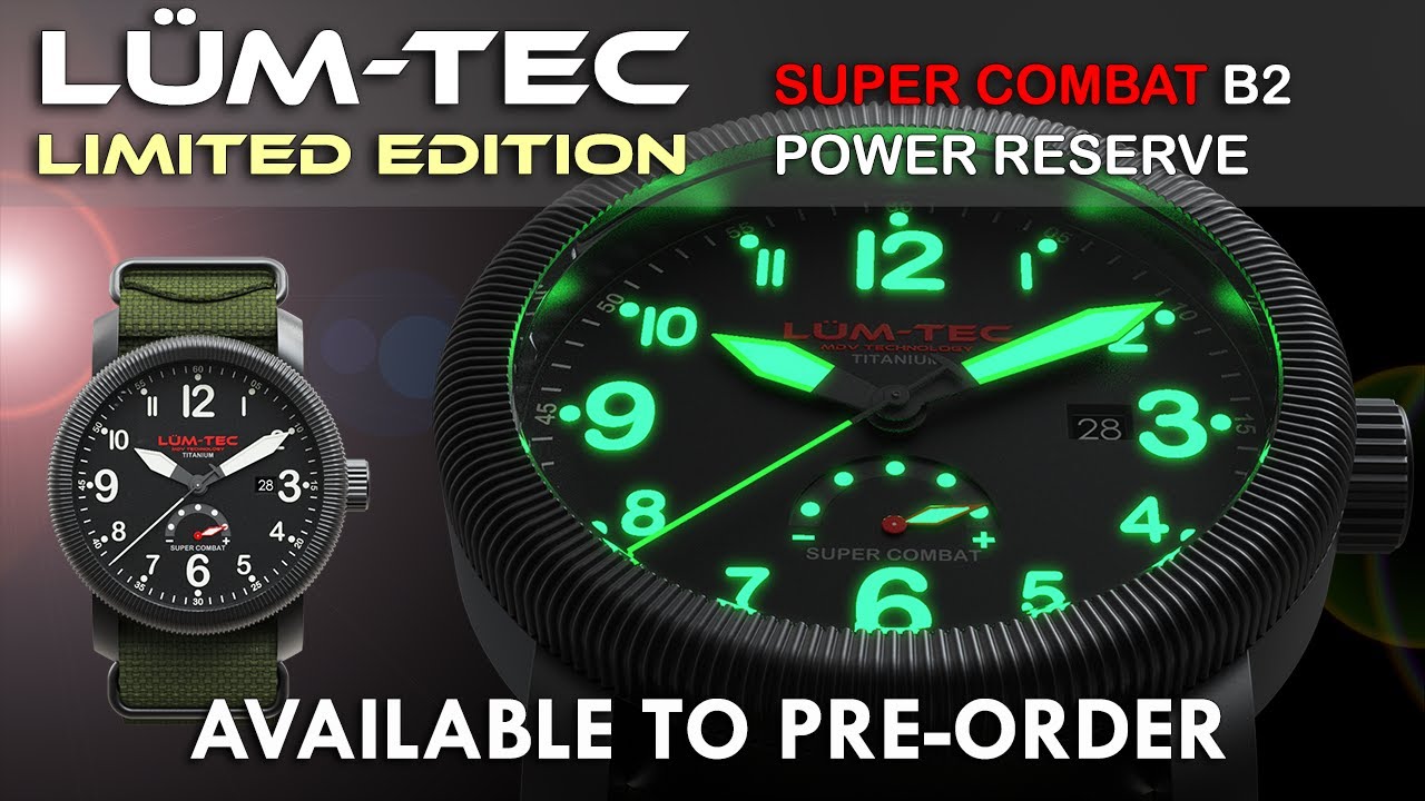 SUPER COMBAT B2 Power Reserve is available to PRE-ORDER.