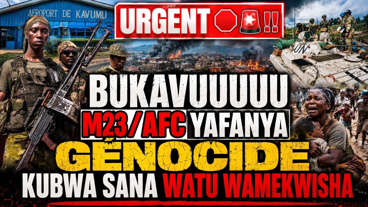 URGENT 🚨🛑‼️ BUKAVUUUU M23/AFC YAFANYA G&Eacute;NOCIDE KUBWA SANA WATU WAMEKWISHA