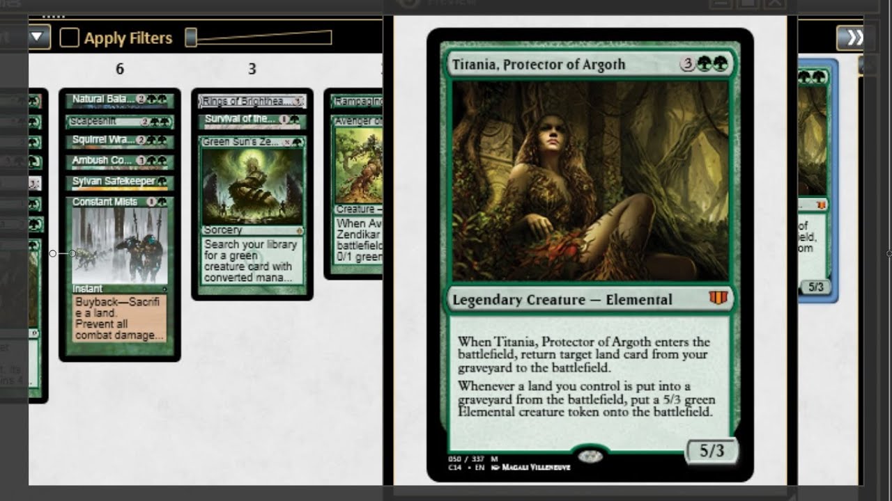 MTG EDH Commander: Titania, Protector of Argoth Deck Tech