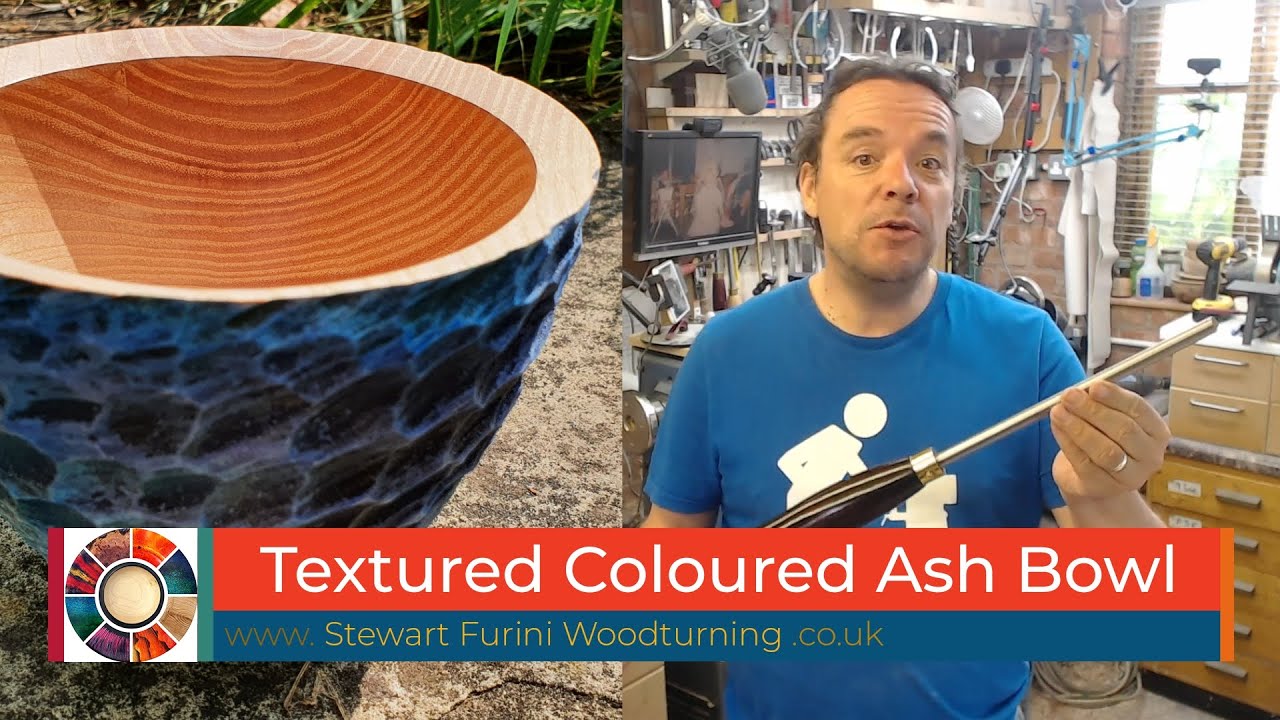 Textured Coloured Ash Bowl