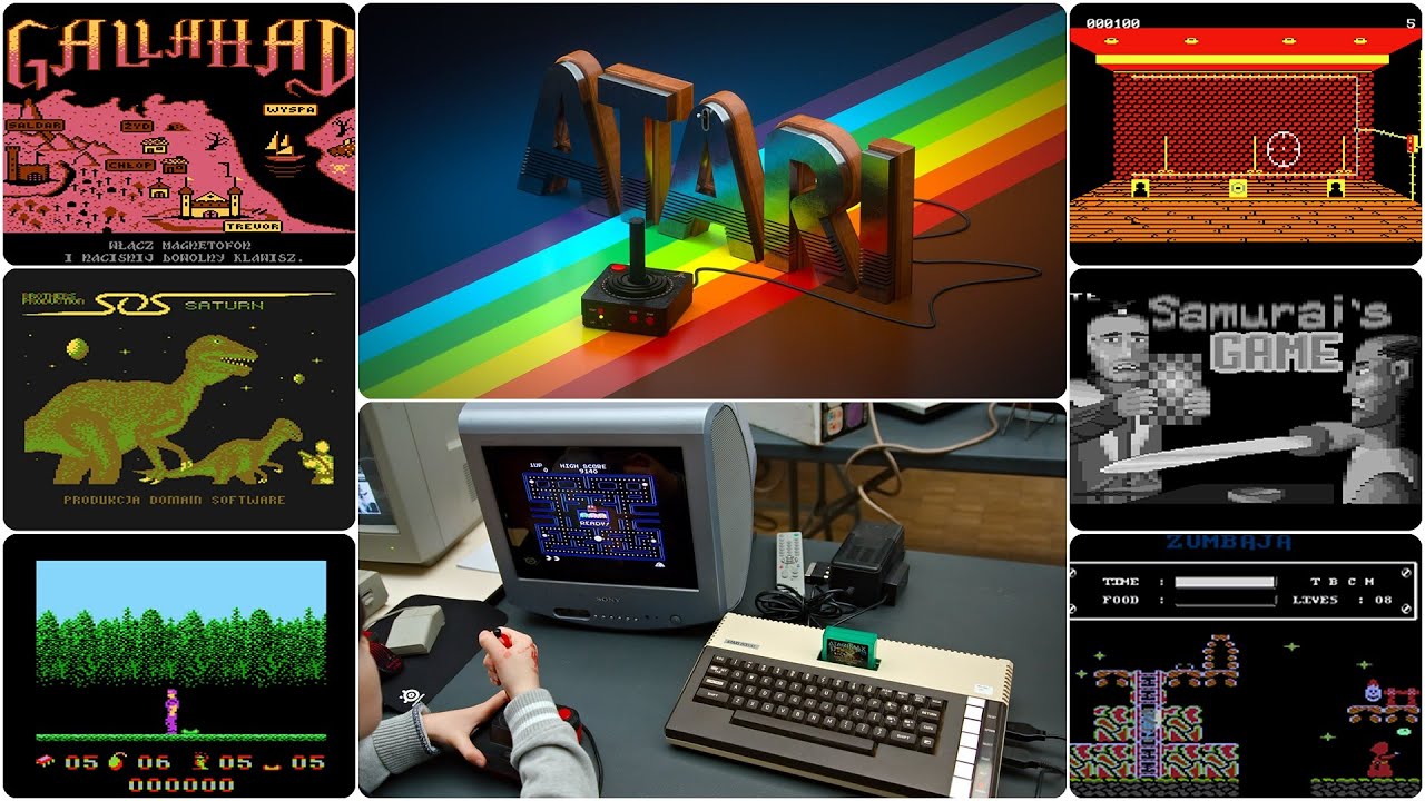 Borsuk Retro Gry TV: ATARI XL/XE - Przegląd Gier Firm: DOMAIN SOFTWARE + KRYSAL (Polskie Gry)
