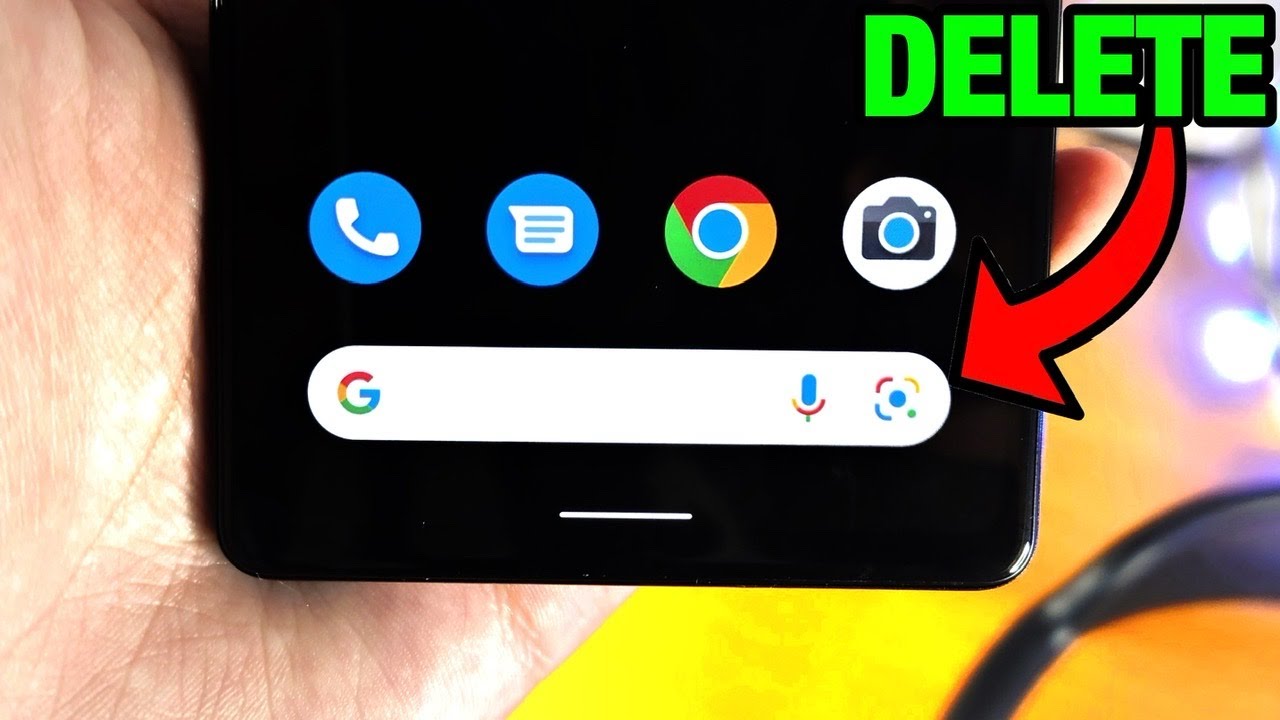 Как удалить строку поиска Google с главного экрана на ЛЮБОМ Android!