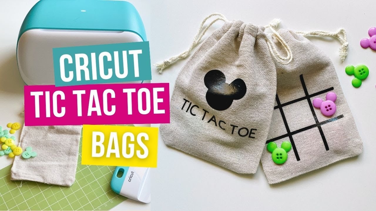 Cricut Tic Tac Toe Game Bags - DIY Disney Fish Extender Gifts