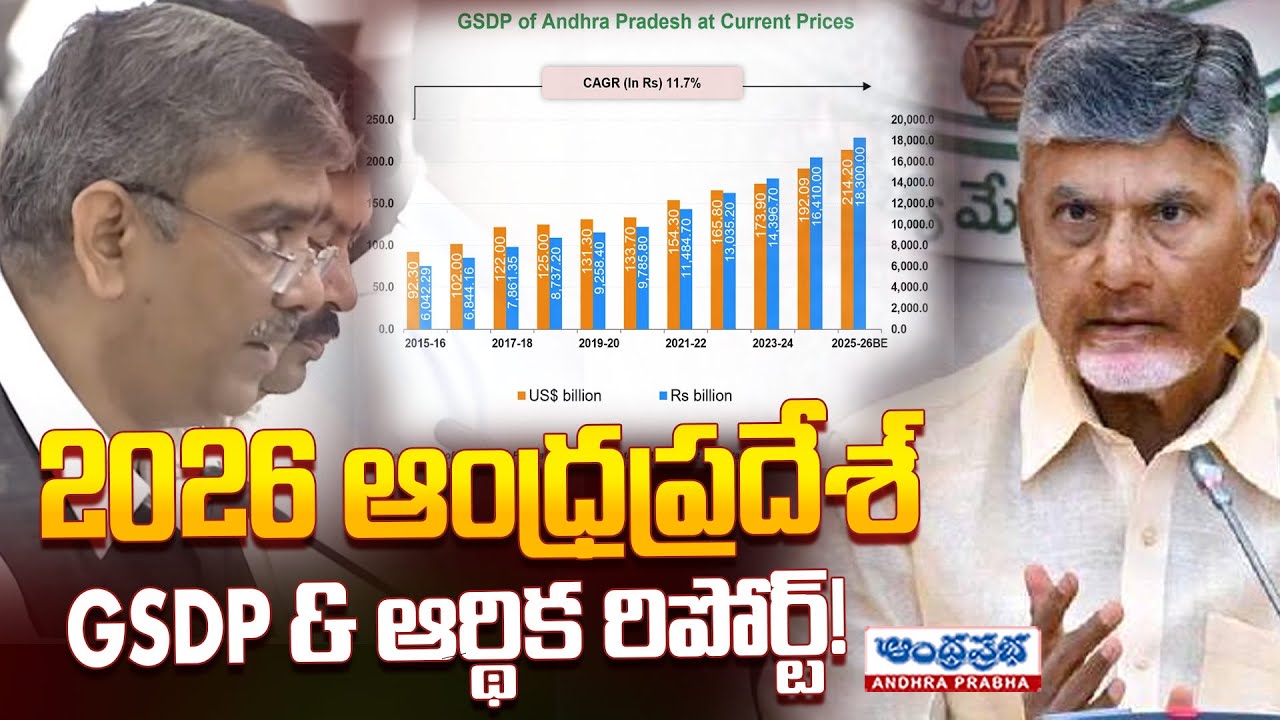 2026 Andhra Pradesh GSDP & Economic Growth Report | CM Chandrababu | AP Politics | Andhraprabha News