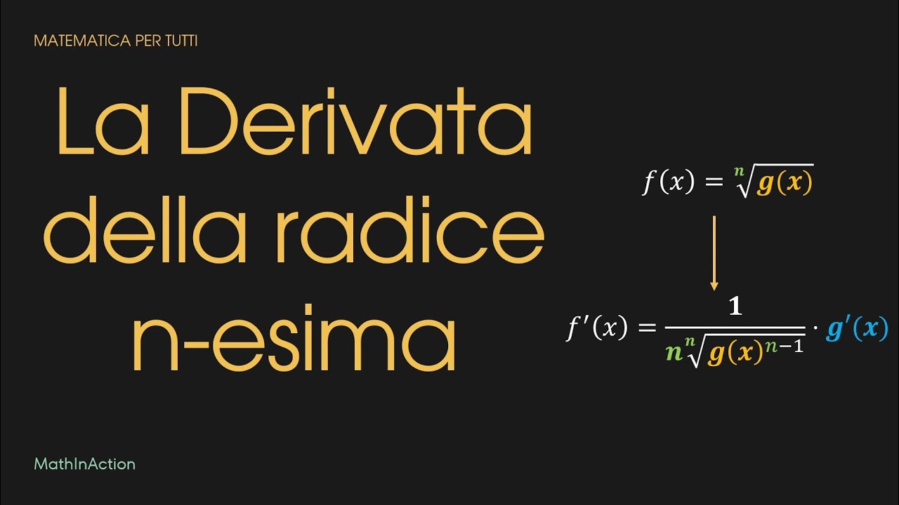 La derivata della radice n-esima