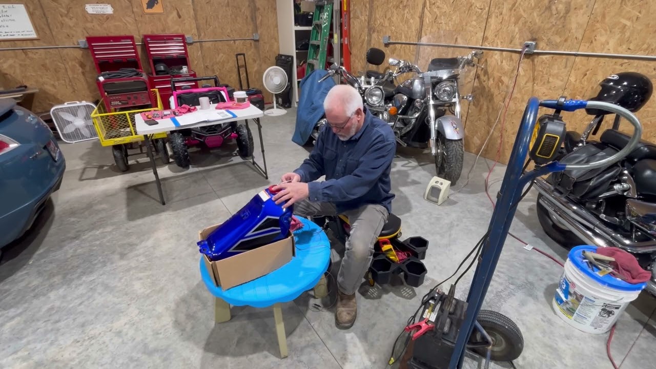 DRZ400 back on the road & trail rusty tank electrolysis 
