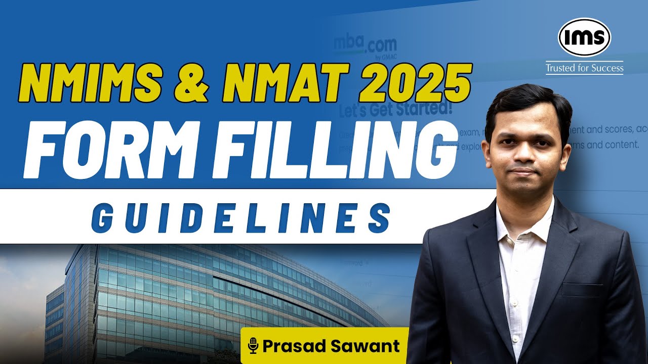 NMAT & NMIMS 2025 Form Filling | How to fill NMAT & NMIMS 2025 Registration Form | Prasad Sawant