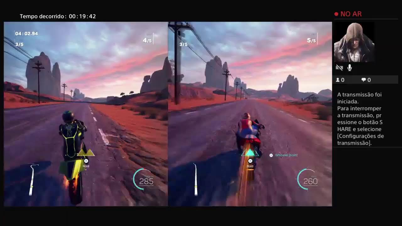 Transmiss&atilde;o ao vivo do PS4 de Ronijackson73