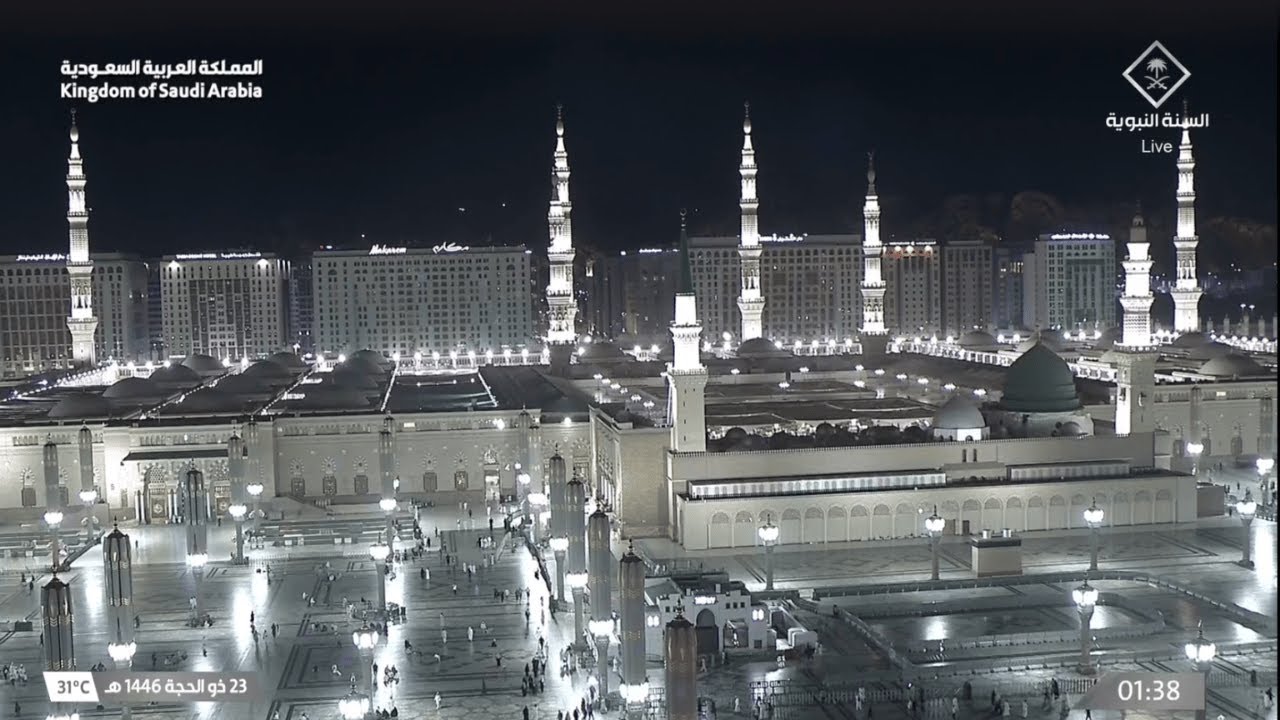 🔴 Madinah صلی اللہ علیہ والہ سلام Live HD |  Live Today Now 🕌