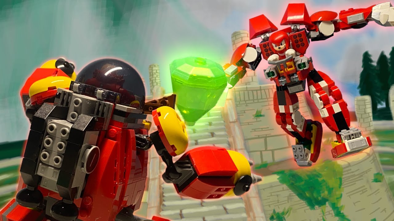 KNUCKLES vs DEATH EGG ROBOT | epic lego stop motion battle
