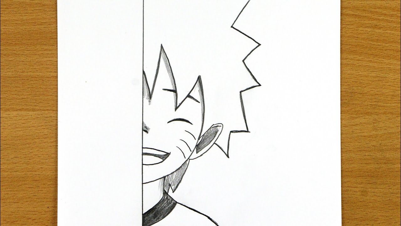 How to Draw Naruto Uzumaki step by step | Easy Naruto Drawing Tutorial