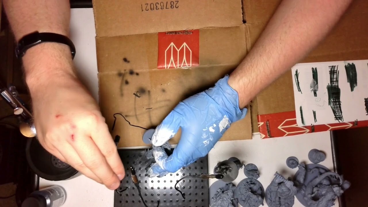 Let's Paint: Air Brush Priming BBEG Villians and Apothecary Miniature Set