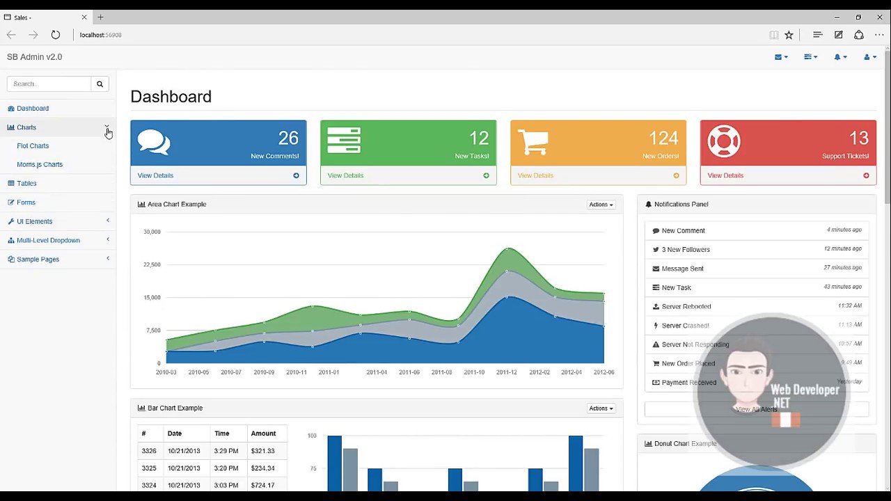 Plantilla Bootstrap en Proyecto ASP.NET MVC