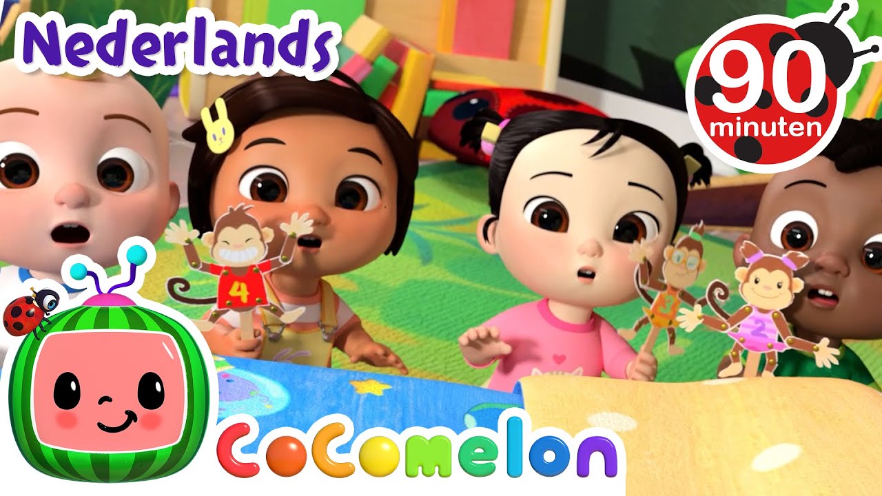 Vijf Kleine Aapjes | CoComelon Nederlands - Kinderliedjes