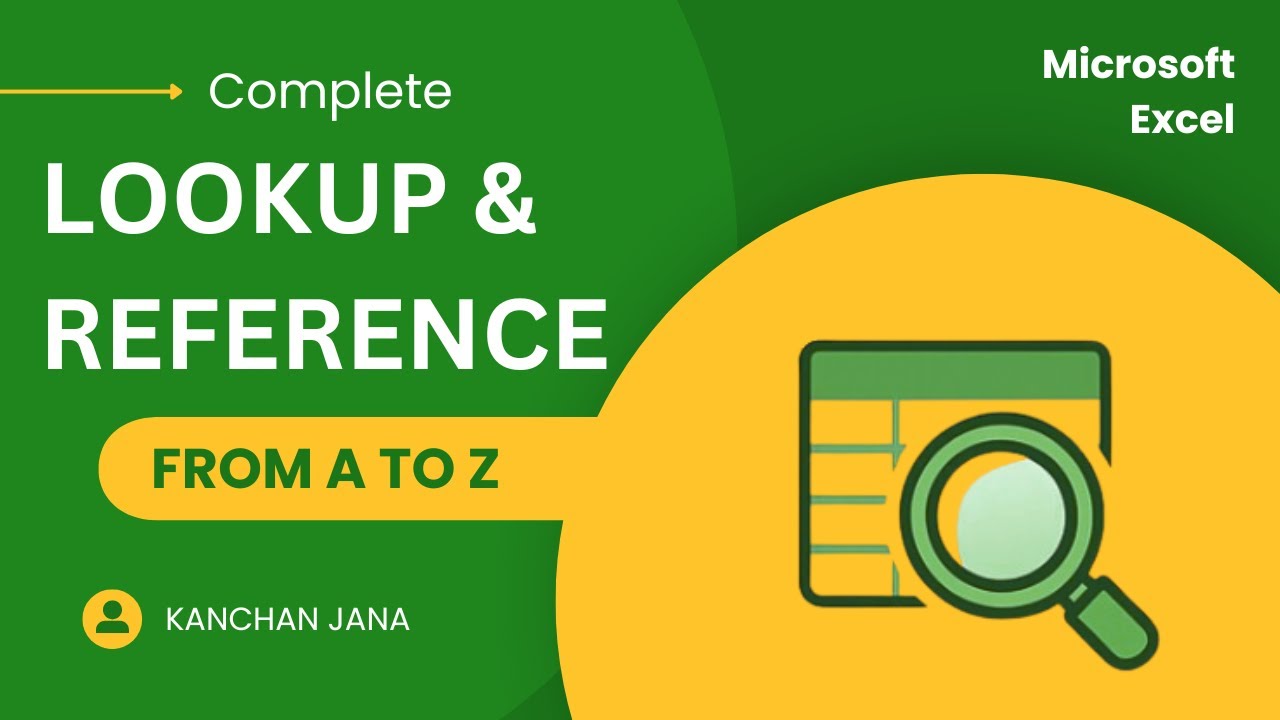 Lookup & reference | Excel | From A to Z