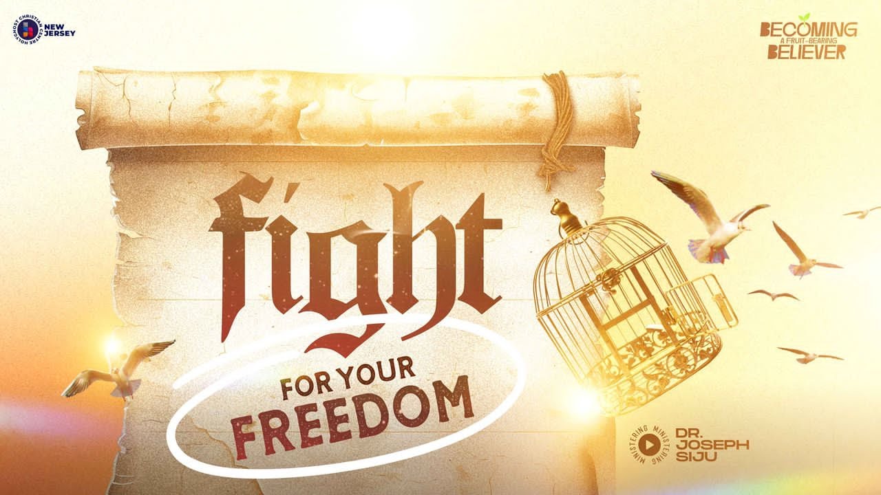 SUNDAY 2ND SERVICE | 09/21/25| FIGHT FOR YOUR FREEDOM | DR JOSEPH SIJU