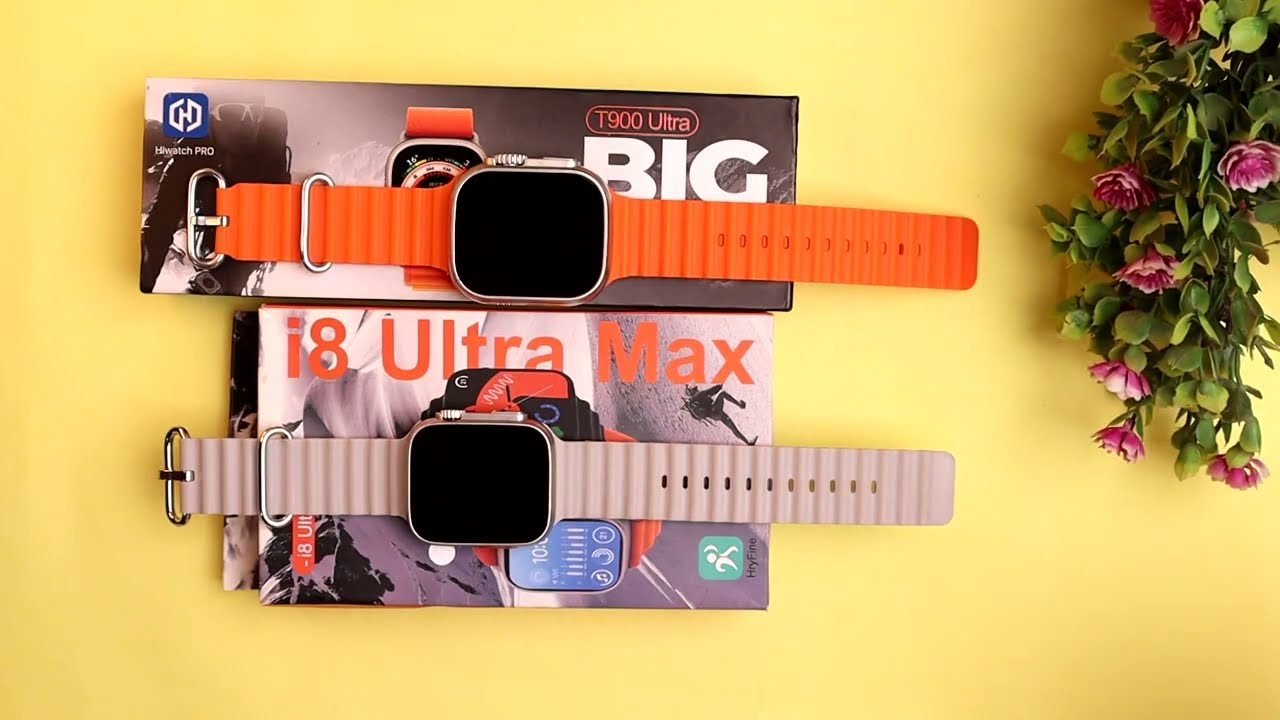 T900 Ultra vs i8 Ultra Max Smart Watch Boot Speed Comparison