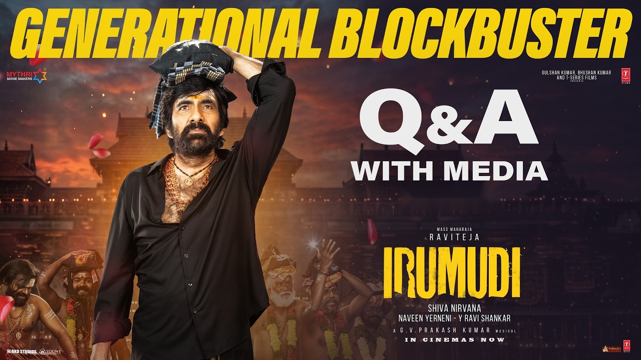 Irumudi Generational BLOCKBUSTER Q&A with Media LIVE | Ravi Teja | Priya | Shiva Nirvana | GVPrakash
