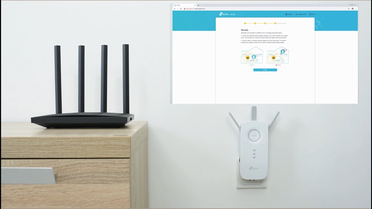 How to Set up TP-Link Range Extender RE550 via Web Browser