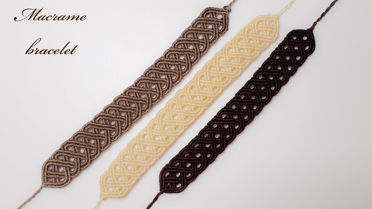 Beautiful macrame bracelet boho style tutorial