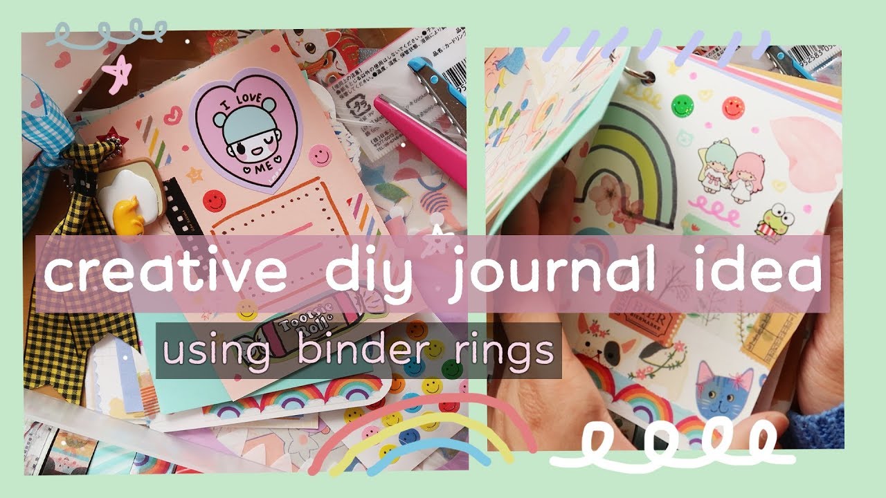 DIY Creative Mini Journal Idea Using Binder Rings | Rainbowholic 🌈