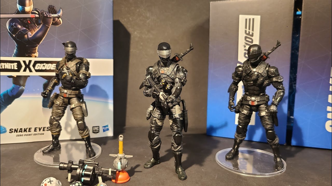 GIJoe Fortnite Crossover Snakeeyes Zero Point Edition