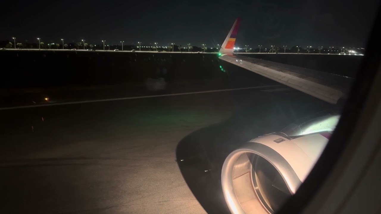 Thai Smile flight WE249 BKK to KBV via a320-200. Take off part. 20/11/2023!!