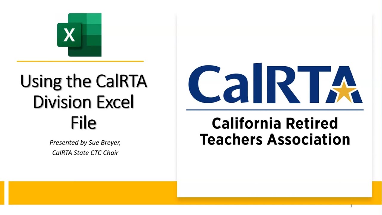 Using the CalRTA Division Excel File