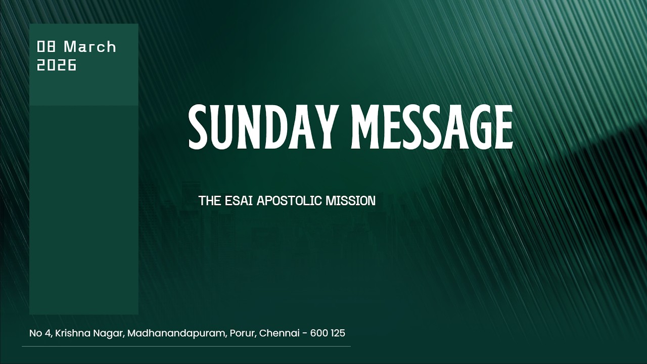 LIVE | Sunday Message | 08 March 2026