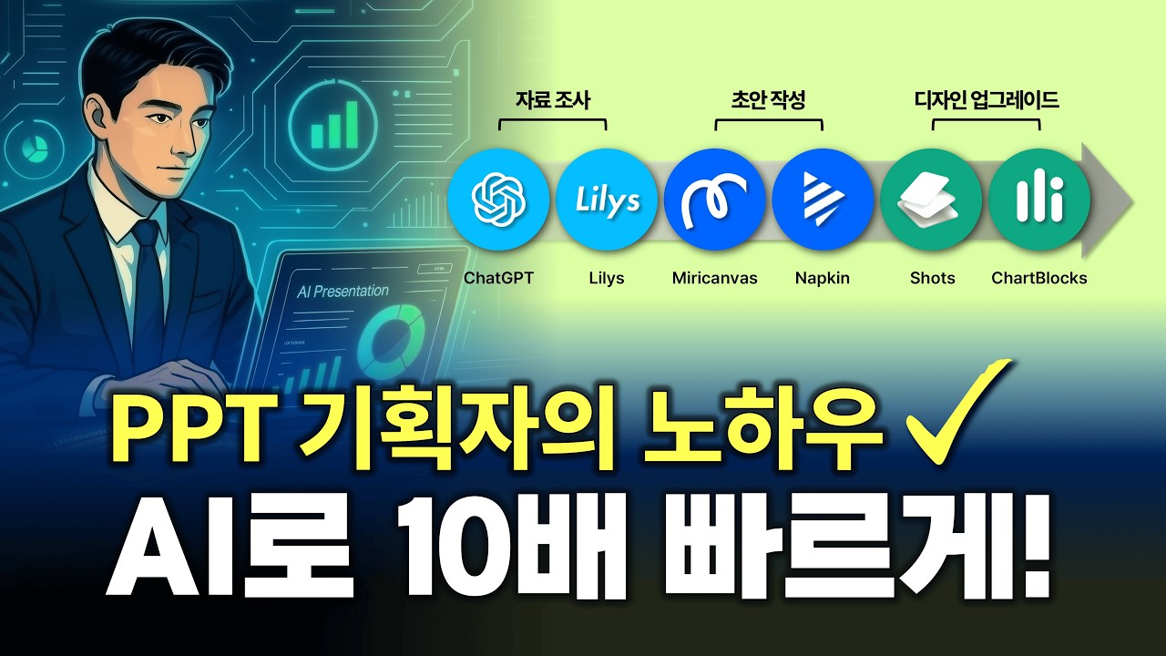 현직 PPT 기획자가 매일 쓰는 AI 툴 6가지｜퀄리티 10배 올려드립니다