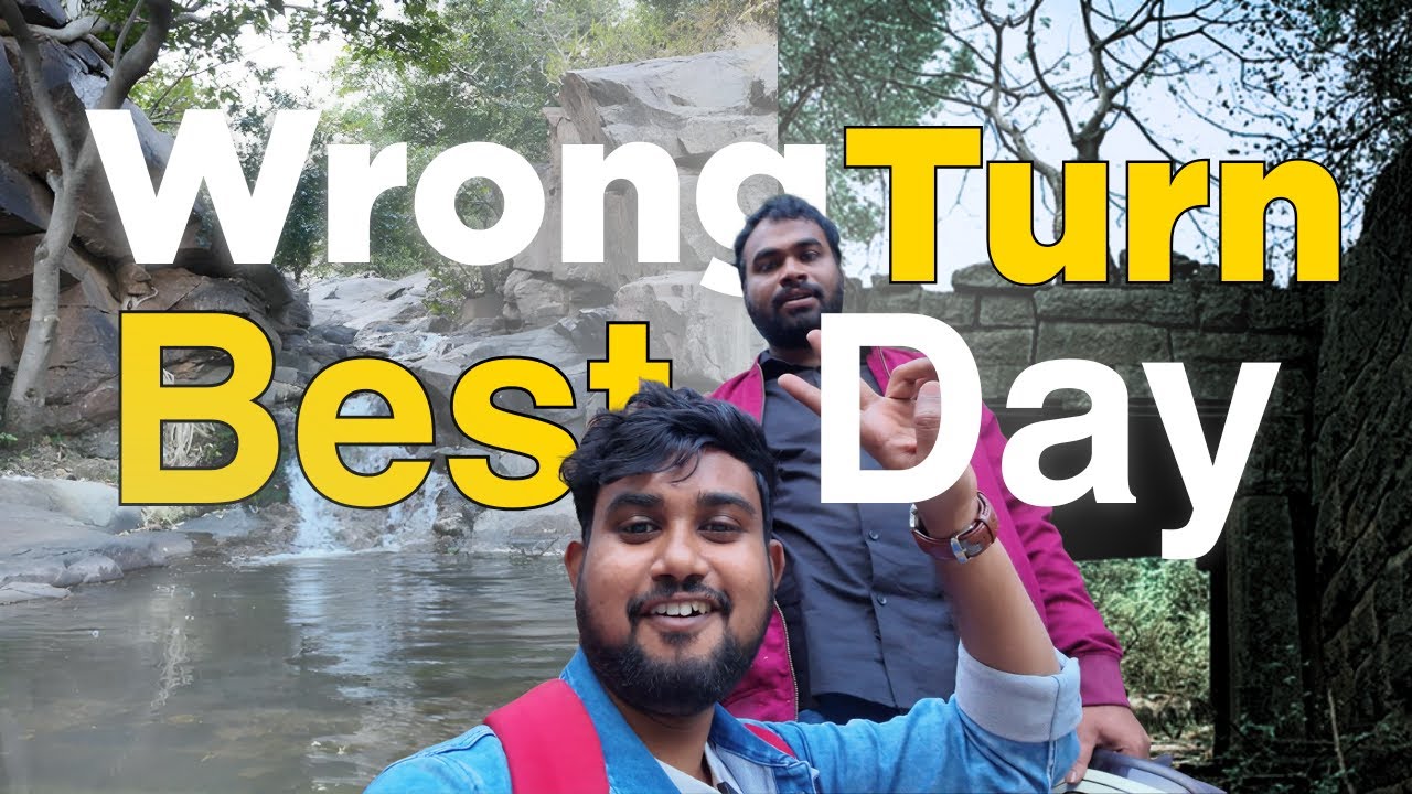 1st Travel Vlog || Adventurous journey || Waterfall or Rachakonda Fort?         Comment for location