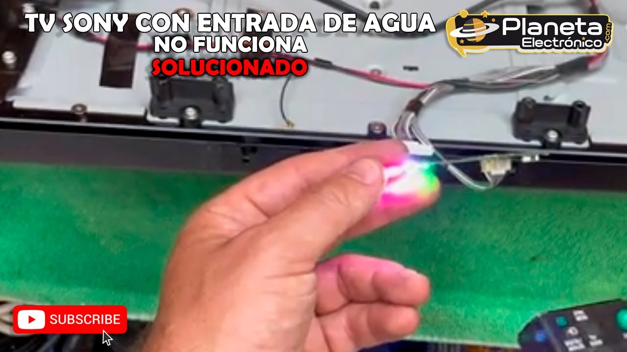 TV SONY deja de funcionar después de caerle agua, restauramos placa de control