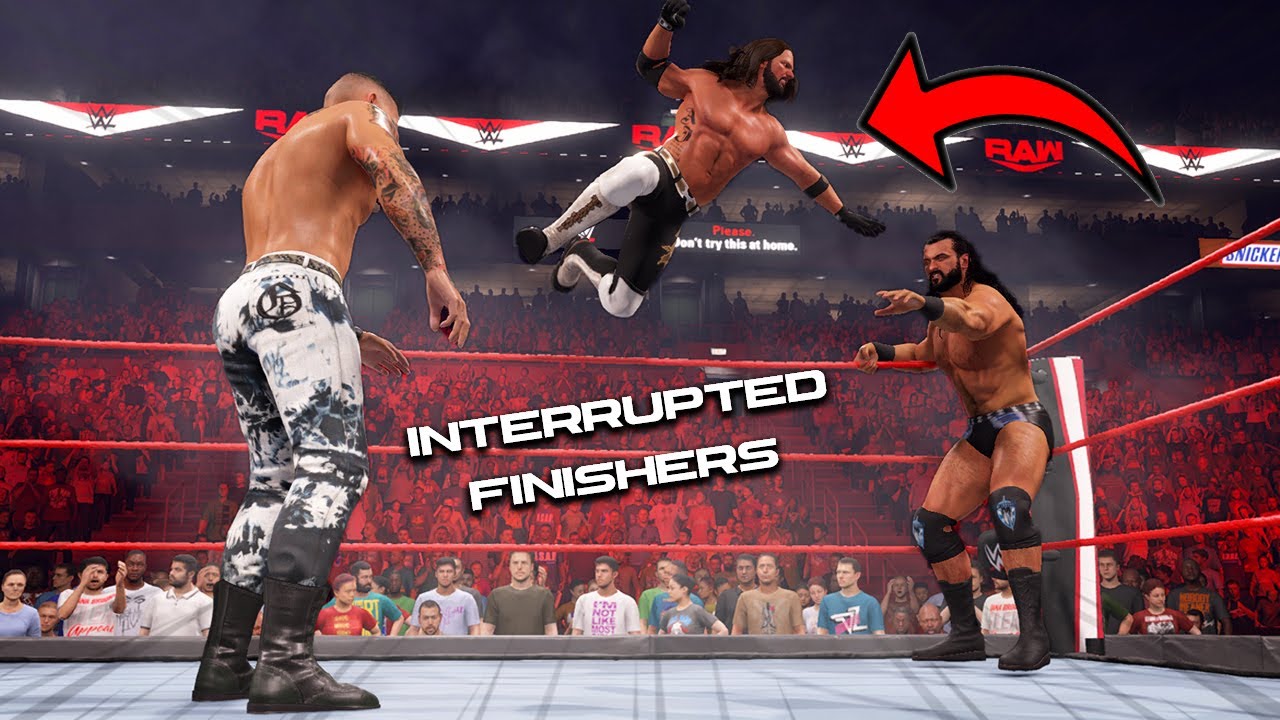 15 Best Unexpected Finisher Interruptions in wwe 2k22