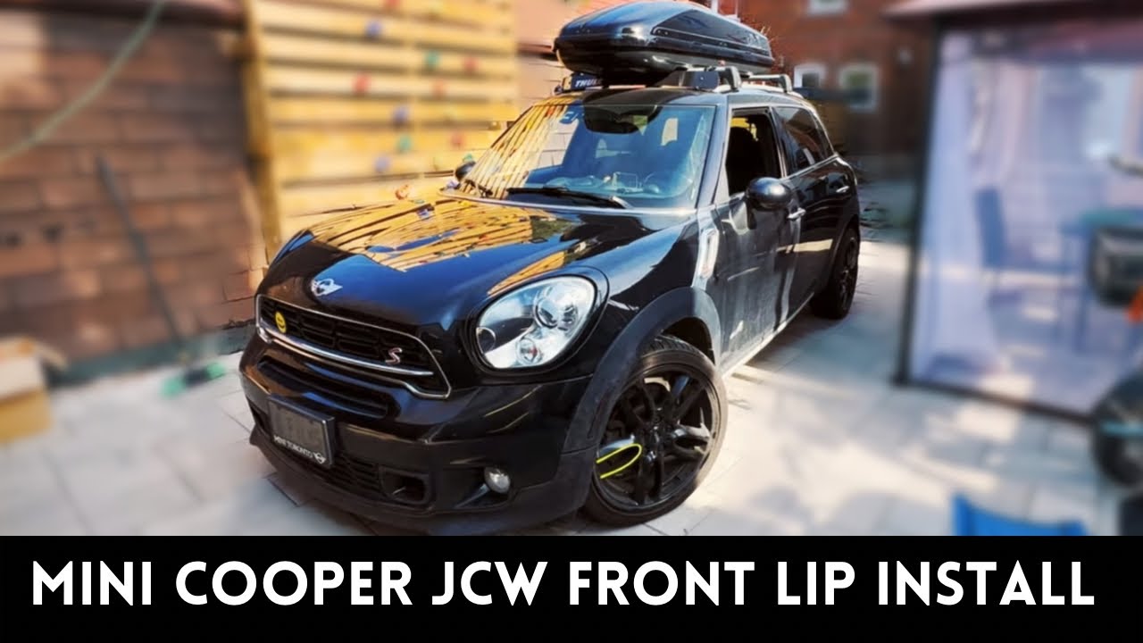 How To Install a Mini Cooper JCW Front Lip Spoiler on a R60 Countryman